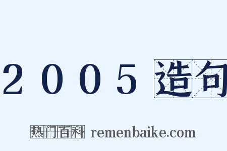 2005造句是什么意思的图片